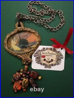 Antique necklace pendant woman rare vintage jewel cameo medallion luxury jewelry
