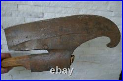 Antique old great beautiful ax, rare design, axe, hatchet, handforged, 18Cen