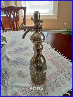 Antique seltzer siphon dispenser. Rare and beautiful