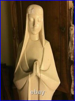 Art Deco Virgin Mary Statue, Beautiful, Unique, Rare/ 21