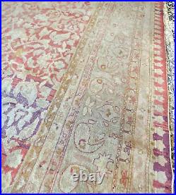 Auth 19th C Antique Amritsar RARE Agra ART Wool Beauty Pastel 10x13