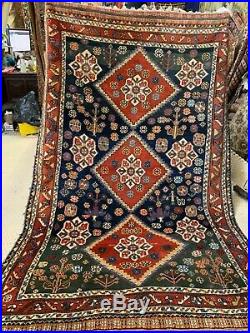 Auth Antique Nomadic Tribal Rug Rare PERFECT Organic 5x8 Collectors Beauty NR