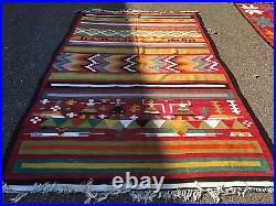 Auth Antique Tunisian Kilim Rug, Organic Dyes, Beautiful Rare Collectable