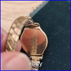 Beautiful 9ct gold record rare antique winding Watch 375 vintage