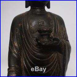 Beautiful And Rare Chinese Bronze Statue Buddha Sakyamuni 28cm