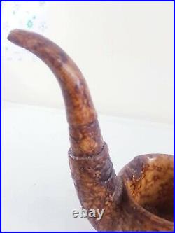 Beautiful Antique Brown Coloured Stone Ashtray Tabacco hand pipe(SUPER RARE)