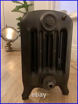 Beautiful Antique Cast Iron Chubby Warehouse Radiator, Raw, 47cm x 108cm RARE