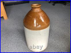 Beautiful Antique Extra Large Stoneware Flagon Jug Bottle Rare Excellent