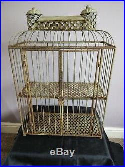 Beautiful Antique French Bird Cage Shelving Unit. One Of A Kind. Rare