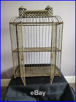 Beautiful Antique French Bird Cage Shelving Unit. One Of A Kind. Rare
