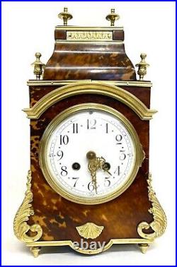 Beautiful Antique French Mantel Clock With Rare Shape And Ormolu Mounts