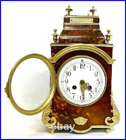Beautiful Antique French Mantel Clock With Rare Shape And Ormolu Mounts