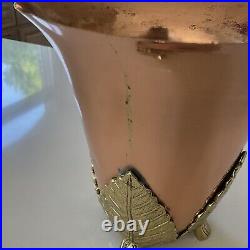 Beautiful Antique Vintage Arts & Crafts / Art Nouveau Copper & Brass Vase RARE