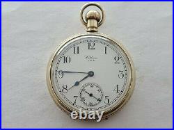 Beautiful Antique Waltham Gold Plated Case Pocket Watch Working VGC Rare