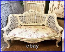 Beautiful French Cane Salon Sofa Very Rare Find