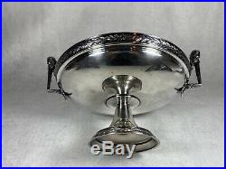 Beautiful LARGE Gorham Sterling Compote/Tazza/Bowl Prob Medallion 1868 RARE