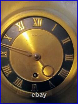 Beautiful RARE Antique Aristocrat Co German 8 Day Large Wind-up Brass Wall CLOCK