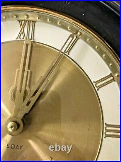 Beautiful RARE Antique German 8 Day Large Wind-up Brass Wall CLOCK