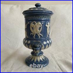 Beautiful RARE Antique Royal Doulton Lambeth Water Filter Blue White PERFECT