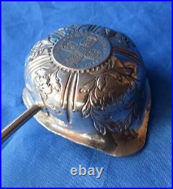 Beautiful Rare 18th Century Solid Silver George II Coin Insert Punch Ladle 1758