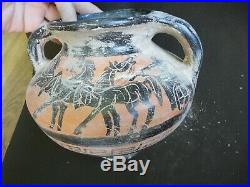 Beautiful Rare Ancient Greek Thracian Terracotta Drinking Amphora Jug Pitcher