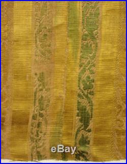 Beautiful & Rare Antique French Renaissance Silk Woven Amberline Fabric (9144)