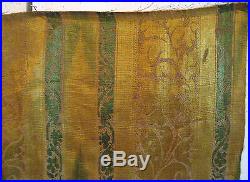 Beautiful & Rare Antique French Renaissance Silk Woven Amberline Fabric (9144)
