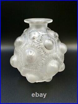 Beautiful Rare Antique R Lalique France Circa 1927 Tournesols Signed Glass Vase