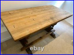 Beautiful, Rare Antique Rustic Spanish Pine Table early 1900's