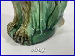 Beautiful Rare Antique ca 1883 English Thomas Forester Majolica Figural Owl Jug