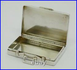 Beautiful Rare Asprey Solid Sterling Silver'suitcase' Box Hm 2009 Great Gift