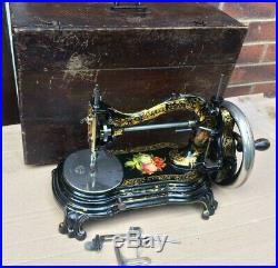 Beautiful Rare BradBury Duke of Wellington Antique sewing machine