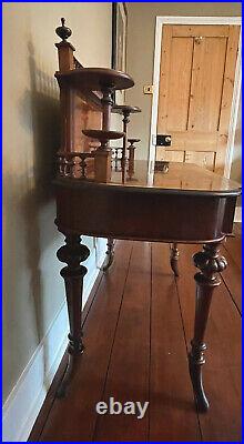 Beautiful Rare French Desk Burr Walnut c1880