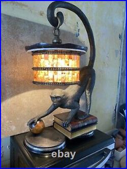 Beautiful Rare Maitland Smith Bronze Lamp