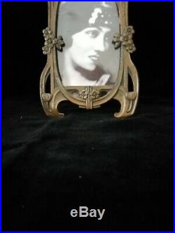 Beautiful Rare Original Art Nouveau, Jugendstil, Metal Photo Frame