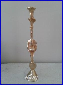 Beautiful Rare PIERRE CASENOVE FONDICA Gilt Bronze Candlestick France