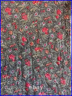 Beautiful Rare Quilted French Quilt Fabric 18th Or 19th Century Oberkampf (3318)