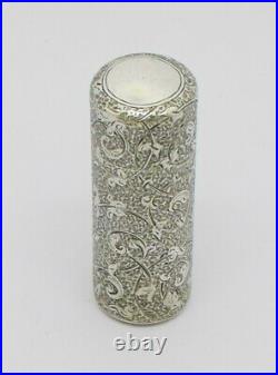 Beautiful Rare Sampson Mordan Miniature Solid Silver Perfume Scent Bottle Hm1882