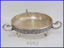 Beautiful Rare Silverplated Brass WMF Art Nouveau Footed Bowl / Planter 1910's