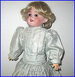 Beautiful Rare Simon Halbig 1249 Santa Leather Body Doll Version of 1250 Model