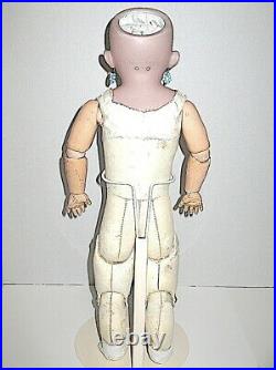 Beautiful Rare Simon Halbig 1249 Santa Leather Body Doll Version of 1250 Model