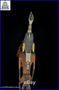 Beautiful Rare Vintage Carved Mens House Gable Finial, Papua New Guinea, PNG