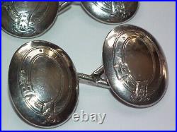 Beautiful, V Rare Solid Silver 1876 Victorian Cufflinks Outstanding Example
