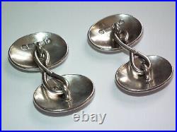 Beautiful, V Rare Solid Silver 1876 Victorian Cufflinks Outstanding Example