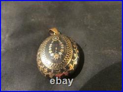 Beautiful Victorian Rare Quality Gold & Silver Pique Pendant