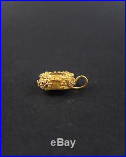 Beautiful ancient Roman gold bracelet end, rare