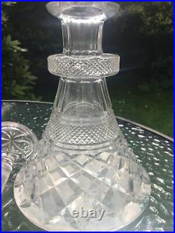 Beautiful rare Antique crystal Cut Glass Decanter