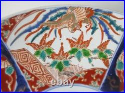 Beautiful rare Large Antique Japanese Imari Charger From Meiji Period 16 signed