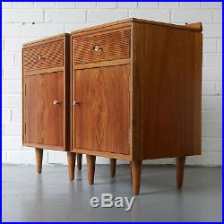 Beautiful rare pair of bedside cabinets Archie Shine Heals G-Plan Mid-Century