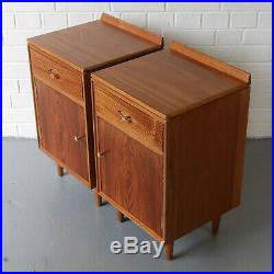 Beautiful rare pair of bedside cabinets Archie Shine Heals G-Plan Mid-Century